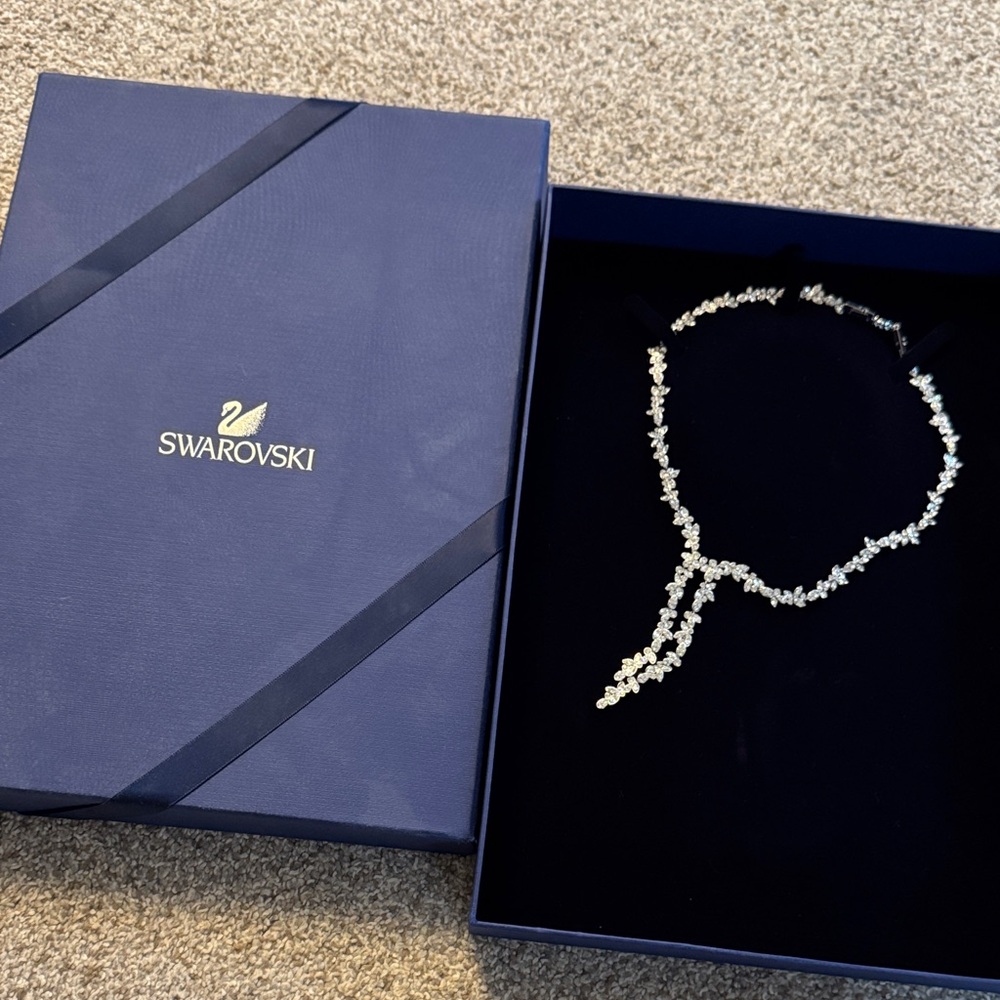 Swarovski Crystal Silver Necklace